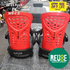 【ムラスポ公式】FLUX　フラックス　PR　ピーアール　BK/RD（ブラック/レッド）　Mサイズ　22-23　ユニセックス　バインディング　スノーボード　中古品（USED）　良品のサムネイル