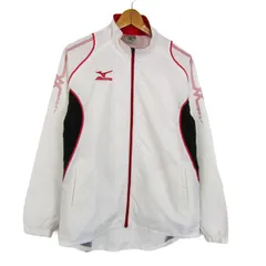 ミズノ ウィンドブレーカー ジャケット スポーツウエア アウター メンズ Lサイズ ホワイト Mizuno 【中古】のサムネイル