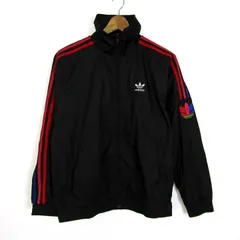 アディダスオリジナルス ジャケット ウィンドブレーカー アウター スポーツウエア メンズ Mサイズ ブラック adidas Originals 【中古】のサムネイル