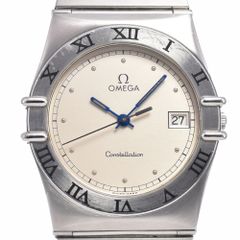 オメガ OMEGA シーマスター ポラリス グレー クォーツ メンズ 良品