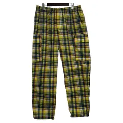 BEAMS ビームスパンツ sizeL/イエロー×ネイビーのサムネイル