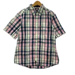 Levi's RED リーバイスレッド半袖シャツ sizeLARGE/ネイビー×ホワイト×ピンクのサムネイル