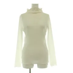 ドレステリア DRESSTERIOR カットソー シアー ハイネック 36 白 ホワイト 長袖 シースルー ストレッチ /BB ■SHのサムネイル