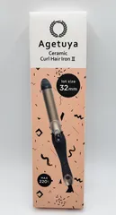 アゲツヤ セラミックカール ヘアアイロン2 32mm ゴールド ブラック 海外対応モデルのサムネイル
