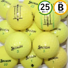 スピン性能 スリクソン トライスター 25球 Bランク スピン性能・グリーンで止めやすい ロストボール 送料無料 イエローのサムネイル