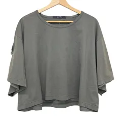 LIMI feu(リミフゥ) 半袖カットソー レディース美品  - ダークグレー クルーネック/LX-T03-030のサムネイル