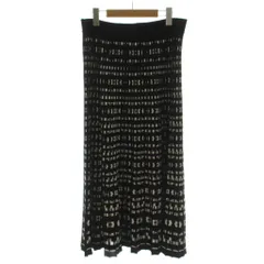 Sマックスマーラ 'S Max Mara タイトスカート ニットスカート ロング丈 総柄 S 黒 ブラック 93060109 /GG ■GY76のサムネイル