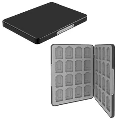 [FUPUTWO] switch カードケース 32枚 64枚 Micro SD 収納 ハードシェル (ブラック32枚) [ブラック32枚]のサムネイル