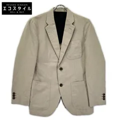 MargaretHowell　マーガレットハウエル　579-120307 ベージュ コットン×リネン 2Bテーラードジャケットのサムネイル
