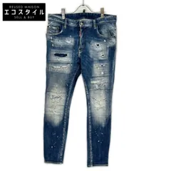 DSQUARED2　ディースクエアード　S74LB1440 インディゴ ダメージ加工 Super Twinky Jean/スーパーツインキージーン デニムパンツ　50のサムネイル