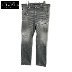 DSQUARED2　ディースクエアード　S71LB1461 ブラック ダメージ加工 SKATER JEAN/スケータージーン デニムパンツ　52のサムネイル