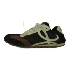 ロエベ LOEWE バレエランナー Ballet Runner スニーカー スエード レザー ナイロン ローカット 37 23.5cm 黒 ブラック 茶色 ブラウン /XZ ■GY19のサムネイル