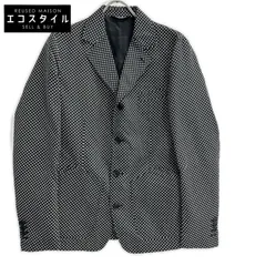 DOLCE&GABBANA　ドルチェアンドガッバーナ　G2IN2T ブラック ドット総柄 テーラードジャケット　46のサムネイル