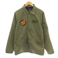 アルファ ALPHA コーチジャケット 上着 LARGE カーキ バックプリント 長袖 ロゴパッチ /LP ■GY40のサムネイル