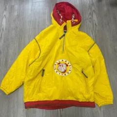 【228571】ellesse エレッセ  スキーウエア　ブルゾン　ブルドッグ　ゴールドウィン社　ヴィンテージ　レトロ　サイズL メンズ  ・ イエローのサムネイル