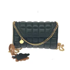 STELLAMcCARTNEY ステラマッカートニー フェイクキルトクロスボディバッグ  カーフスキン/エアキルティング 581238WP0269   ブラック  / 240001210816のサムネイル