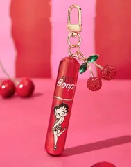 Betty Boop　ベティちゃん　アトマイザー　キーホルダー　チェリー　さくらんぼ　ラインストーン　ベティブープ　香水ボトル　香水詰め替えボトル　バッグチャーム　バッグアクセサリー　可愛い　アメコミ　キャラクター　レトロ　ギフト　プレゼント　海外製品のサムネイル