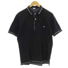 ホワイトマウンテニアリング White Mountaineering ポロシャツ 半袖 鹿の子 M ネイビー 紺 WM872504 /☆Gのサムネイル