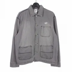 アディダス adidas U DENIM COVERALL VINTAGE デニム カバーオール ジャケット S ブラック 黒 KR1036のサムネイル
