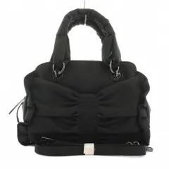 トゥービーシック TO BE CHIC ハンドバッグ ショルダーバッグ 2WAY フリル 黒 ブラック リボンモチーフ /YMのサムネイル