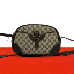 極 美品 GUCCI グッチ オールドグッチ ヴィンテージ GG ロゴ 柄 金具