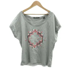 メゾン スコッチ MAISON SCOTCH Tシャツ カットソー 1 グレー 半袖 ラウンドネック 総柄 刺繍 スパンコール /HO47 ■GY60のサムネイル