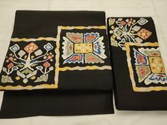 平和屋着物○上質な小紋 友禅 枝花文 正絹 逸品 AABK3079ck - メルカリ