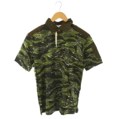 イネドオム INED HOMME ポロシャツ 総柄 半袖 F カーキ /HK ■ECC001のサムネイル