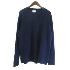 アクネ ストゥディオズ Acne Studios ニット セーター プルオーバー 長袖 ウール ネイビー Mのサムネイル