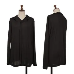 ヨウジヤマモト ファムYohji Yamamoto FEMME ポリシースルーニットブラウス 黒Mのサムネイル