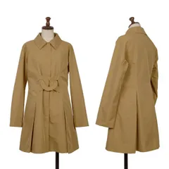 シビラSybilla ポリシルクフライフロントハーフコート ベージュMのサムネイル