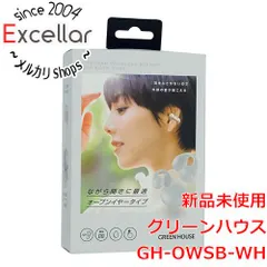[bn:13] グリーンハウス　オープンイヤー ワイヤレスイヤホン イヤーカフタイプ GH-OWSB-WH　ホワイトのサムネイル