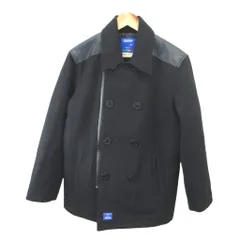 ネイバーフッド NEIGHBORHOOD Pコート ショート 上着 MEDIUM 黒 ブラック ダブルブレスト 長袖 切替デザイン アウター SPFR-JK-01 /YU ■GY19のサムネイル