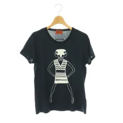 ミッソーニ MISSONI 半袖 プリント Tシャツ カットソー ロゴ ネイビー ホワイト /CX ■OSのサムネイル
