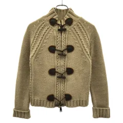 DSQUARED2 ディースクエアード 2006AW ジップアップウールニットセーター  ベージュ Sのサムネイル