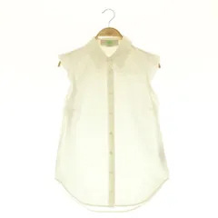 ステラマッカートニー STELLA McCARTNEY フリルブラウス ノースリーブ 前開き 36 ホワイト /DO ■OSのサムネイル