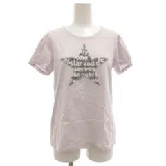ププラ PUPULA Tシャツ カットー 半袖 38 クルーネック グレー スパンコール装飾 ビックスター /GVのサムネイル
