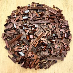 レゴ 正規品 中古 まとめ売り 約700g 茶色 大量 レゴブロック【管理番号：4338】のサムネイル