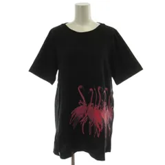 エヴェックス バイ クリツィア EVEX by KRIZIA Tシャツ カットソー 40 黒 フラミンゴ ラウンドネック 半袖 /GGのサムネイル