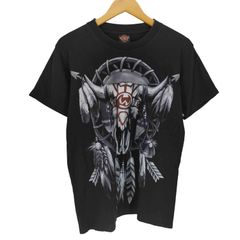 ユーズドフルギ USED古着 CAPT.2 COMIC プリント 袖裾シングル 半袖 T