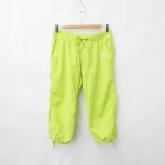 ジーフィット G-FIT フィットネス スポーツウエア パンツ ハーフパンツ リブ ドロスト 緑 グリーン Lのサムネイル