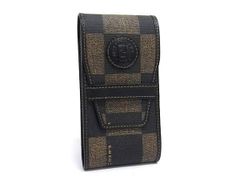 FENDI フェンディ ペカン柄 ブロックチェック PVC シガレット 小物入れ