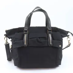 ランバンオンブルー ショルダーバッグ トートバッグ 2way ナイロン 鞄 ブランド レディース ブラック LANVIN en Bleu 【中古】のサムネイル