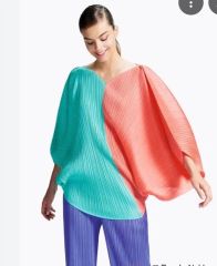 986 立体襟プリーツ 緑 ISSEY MIYAKE プリーツプリーズ希少4 - メルカリ