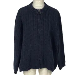 メゾン マルジェラ Maison Margiela ジップアップ カーディガン トップス ニット 毛 ネイビー メンズ 【中古】のサムネイル