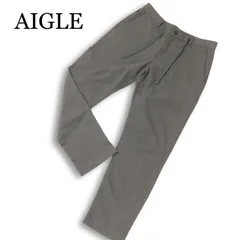 AIGLE エーグル 秋冬★ 【ドランシー パンツ】 ストレッチ イージー テーパード パンツ Sz.L メンズ グレー アウトドアのサムネイル