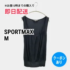 SPORTMAX ワンピース M ブラック 無地 袖なし ショート・ミニ丈 タイト レディースのサムネイル