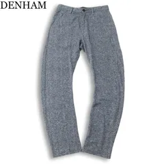 DENHAM デンハム 通年★ メランジ バナナシルエット ストレッチ パンツ Sz.XS メンズ 紺 ネイビーのサムネイル