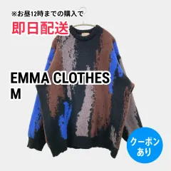 EMMA CLOTHES エマクローズ ニット/セーター M その他総柄 ミドル丈 長袖 クルーネック(丸首) メンズのサムネイル