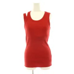 6 ROKU BEAUTY&YOUTH B&Y ロク ビューティーアンドユース COTTON RIB ASYMMETRY TANK TOP タンクトップ ニット コットン 赤 レッド /NR ■OS ■SHのサムネイル